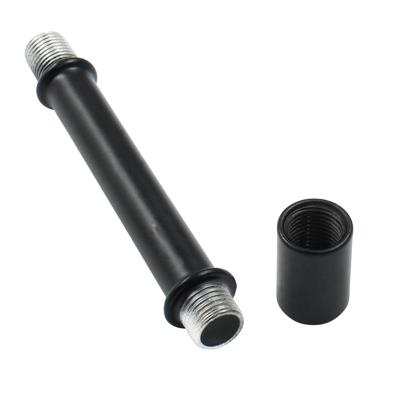 Litoexpe Lampenstiel-Set – 80 Mm Gerade Rohre Mit Kupplungen, Schwarz, 4 Stück