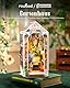 ROWOOD Book Nook Kit Gartenhaus, DIY Booknook Diorama Buchstütze Modellbausatz 3D Puzzle Aus Holz - Miniatur Haus Kit Bastelset Geschenke
