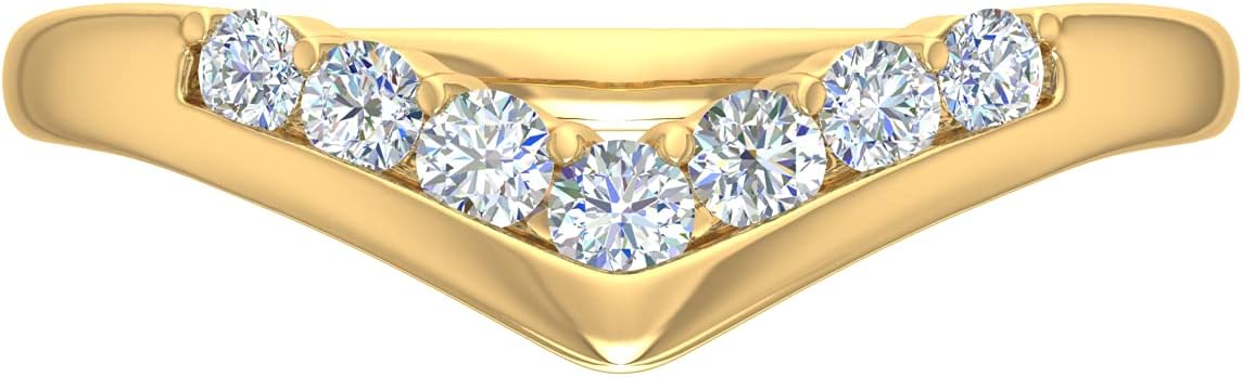 1/4 Carat Diamond Wedding Anniversary Ring in 14K Gold (SI1-SI2 Clarity)
