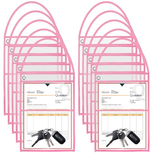 Pochettes de travail Epakh rose pour protéger vos fiches d'atelier