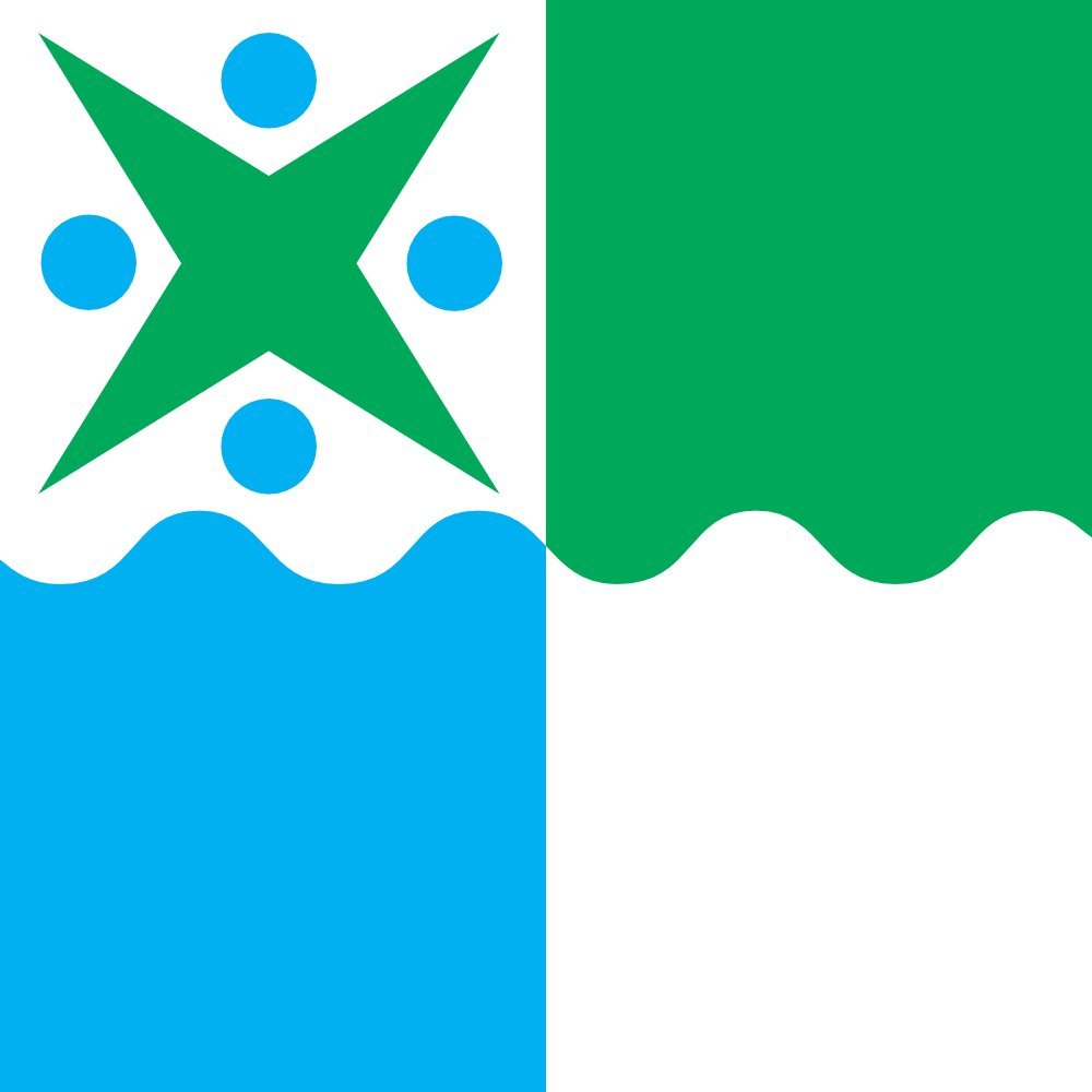 Drapeau Mustjala Parish de grande qualité avec finitions renforcées