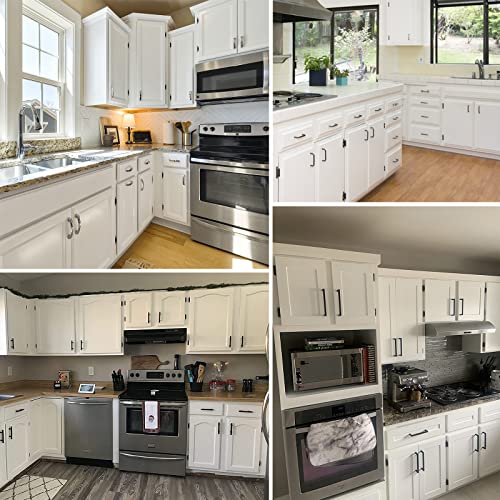 3/8 Inch Inset Cabinet Door Hinges Black, 6 Pack 3 Pairs Flush Face Mount Cupboard Self-Closing Kitchen Cabinet Hardware Hinges #TOP5