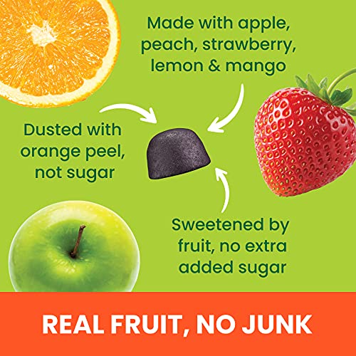 Fruily Organic Vitamin C Gummies - Antioxidant & Immune Support For Health And Wellness - Max Strength Gummy - Real Fruit & Organic Orange Juice, All Natural, Non-Gmo, Gluten-Free, Kosher, Vegan #TOP2