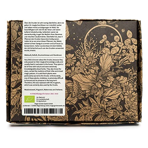 Heilige Druiden-Pflanzen (Bio) - Samen-Geschenkset mit 4 magischen Pflanzen der keltischen Druiden