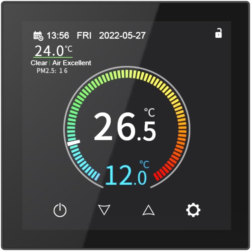 Image showcasing Sandy Beach Smart Thermostat: Efficient Energy-Saving Room Control ...