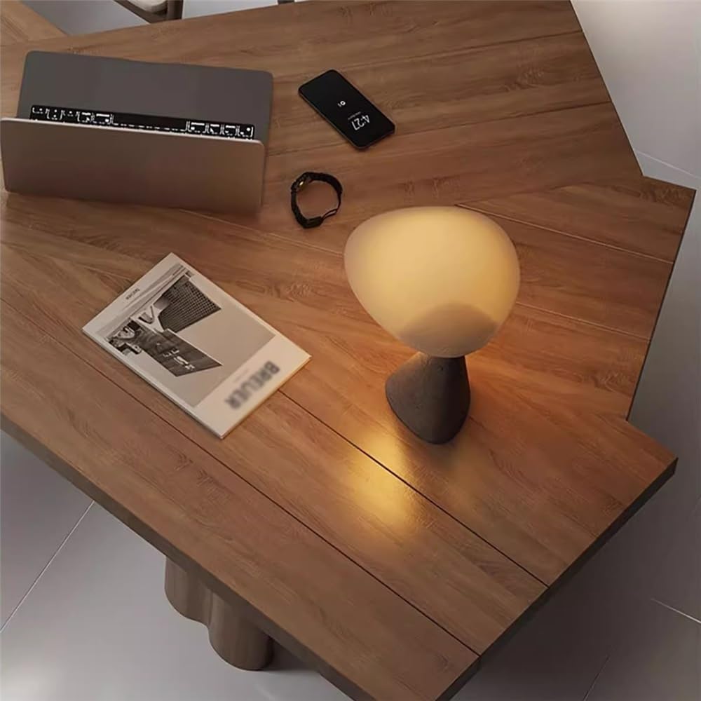 Biurko Minimalistyczne biurko z litego drewna ze stabilną ramą, nowoczesny nieregularny stolik pod laptopa do domowego biura Stolik do gier na laptopa(S)