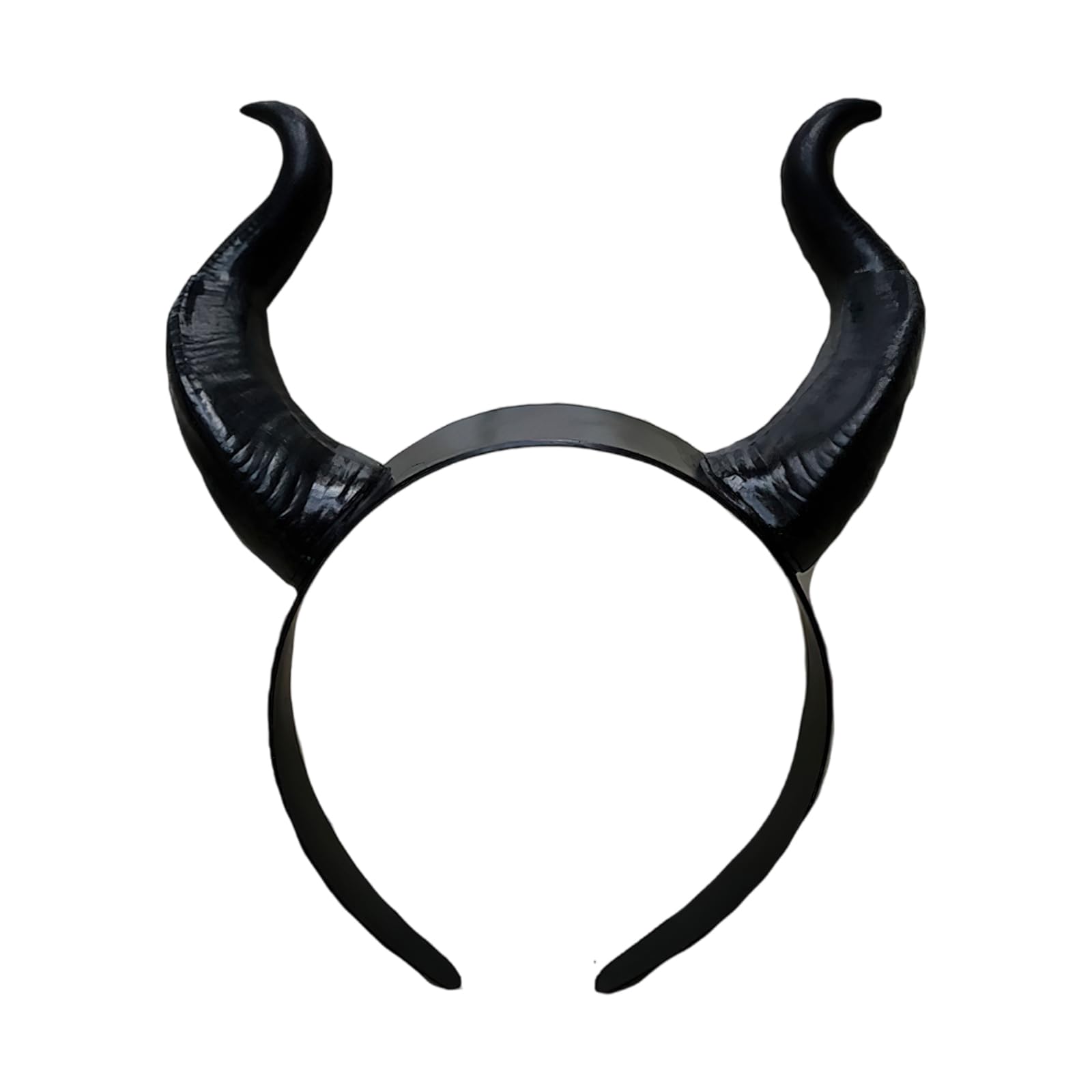 Generic Black Devil Horns Headband Devil Dress Up Hair Hoop Hair Accessories for Women Men Halloween Cosplay Costume Party