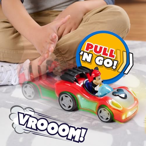 Véhicules Mickey Mouse à rétrofriction avec sons et lumières pour enfant - 4