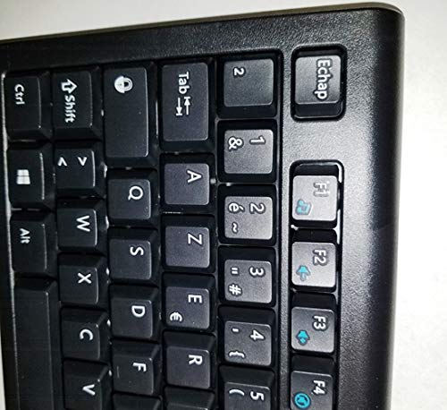 Simplyplugo Black French European (Azerty) Usb Wired Keyboard (Black Keys/White Characters Or Letters) #TOP6