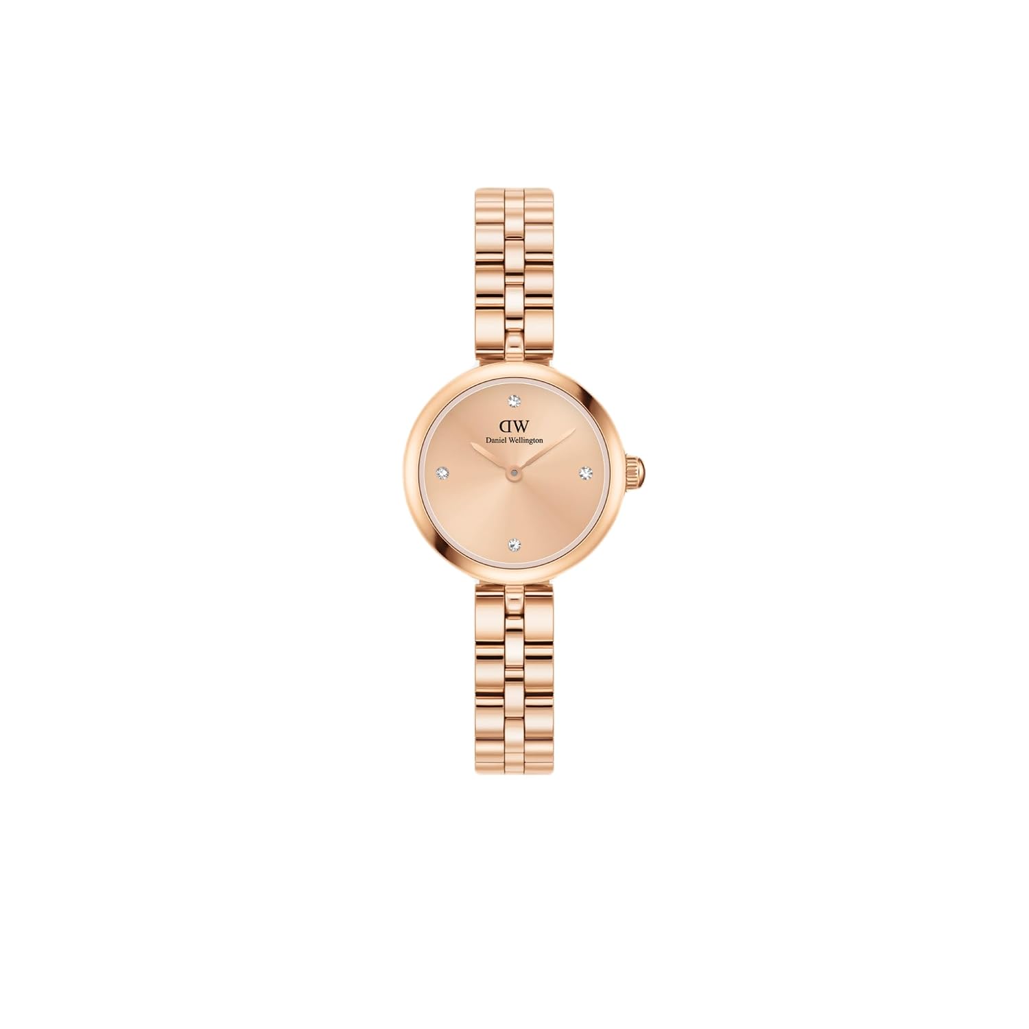 Daniel Wellington Elan Analog Watch for Women with Rose Gold Round Dial & Rose Gold Stainless Steel Bracelet Band Water Resistant Women’s Wrist Watches – DW00100720K