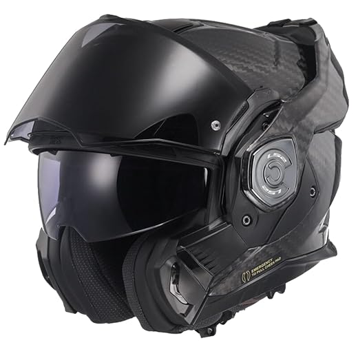 LS2, Casque modulable Moto ADVANT X Carbon Gloss Carbon