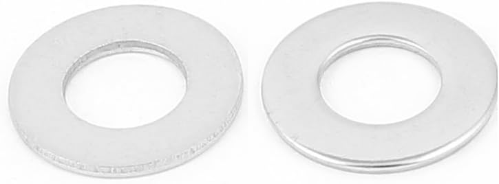 Sourcingmap 100pcs M8 304 Stainless Steel Plain Flat Washers for Bolt Screws, 16mm x 8mm x 1mm (100 Pcs) - Image 3