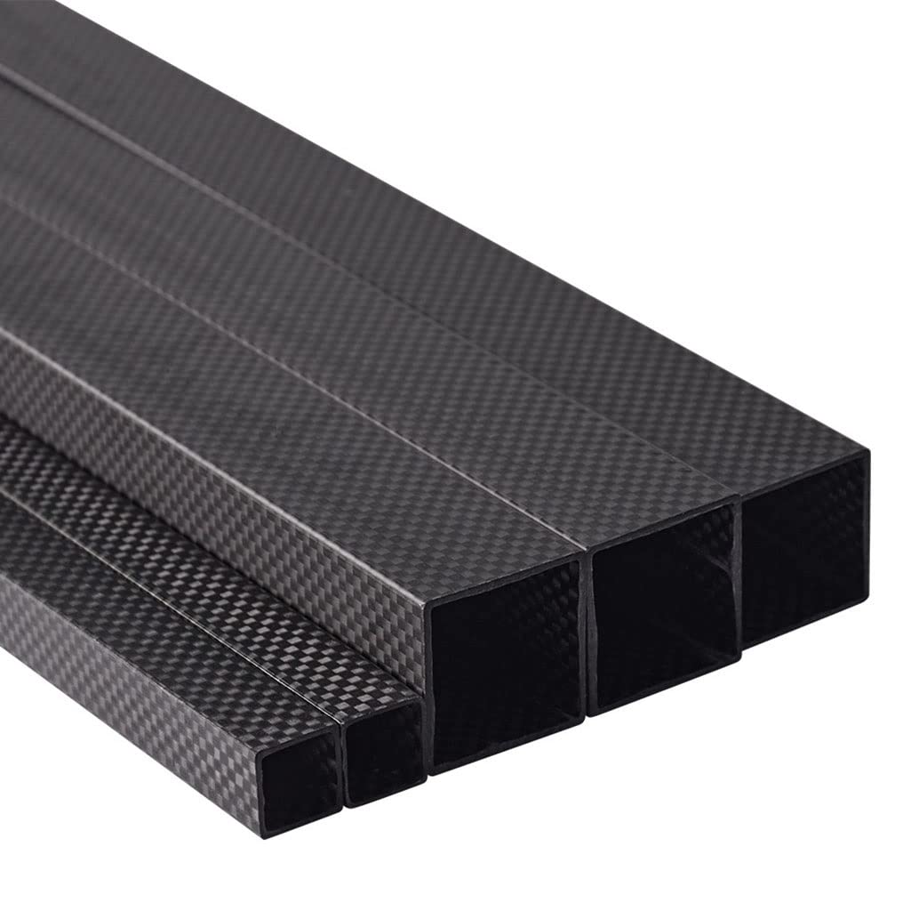 1Pcs 3K Plain Matte Texture Tube Length 500mm OD8mm 10mm 15mm 20mm 25mm 30mm 100% Full Carbon Fiber Rectangular Square Tube For RC(12x12x8mm)