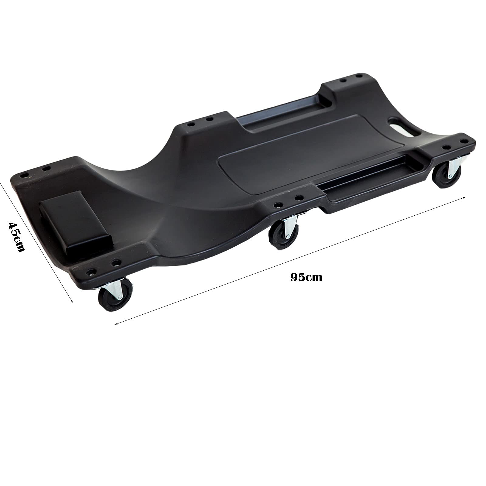 ARCH Camilla De Plástico Mecánico De 36 Pulgadas, Cuerpo De HDPE Ergonómico con Reposacabezas Acolchado, Almohada De Esponja Y Ranura De Herramientas, Camilla Mecanico - 300 Lbs De Capacidad
