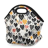 Mexpekil Bolsa de almuerzo de neopreno para mujeres, hombres, adultos, niños,...