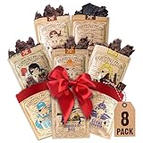 Righteous Felon Beef Jerky Variety Pack | Gluten Free Beef Jerky Snack Packs for Adults | High Protein, Keto-Friendly, Low Sugar | Made with Premium Meats | Gifts for Men | Sampler 8 Pack