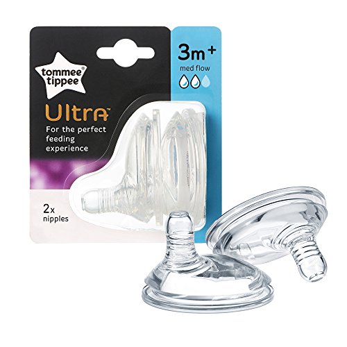 image for Tommee Tippee Ultra Baby Bottle Feeding Nipple Replacement, Breast-Lik