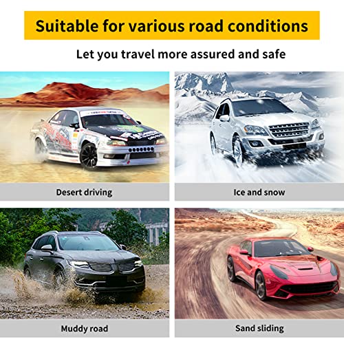 Mfuzop Universal Car Snow Chains 10Pcs Adjustable Anti-Skid Chains Tire Chains For Car/Suv/Atv/Trucks Emergency Winter Anti Slip Snow Tire Chains . #TOP6