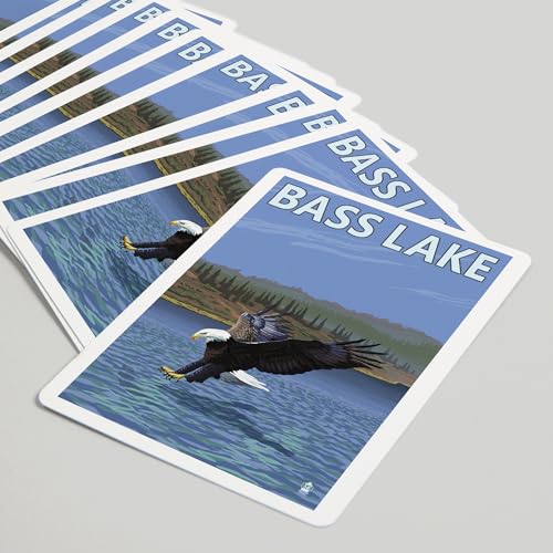 Baraja de Poker Bass Lake California de 52 Cartas miniatura 5