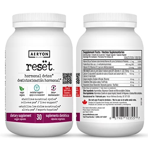 Water B Gone and Reset - PMS Relief and Hormonal Detox Kit by Aeryon Wellness - Diuretic Pills for Women - Hormone Balance Supplements for Women - Image 8