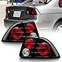 ACANII -For Black 2001-2005 Honda Civic 4-Door Sedan Tail Lights Brake Lamps Left+Right Driver Passenger Side Taillights