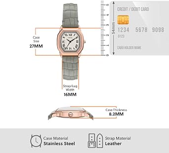 Fossil Harlow Watch for Women, Quartz Three Hand Movement with Stainless Steel or Leather Strap