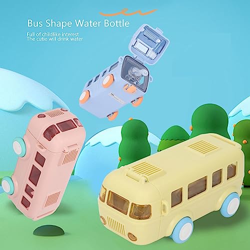 Garrafa de água Em Formato de ônibus Carro Bonito de Desenho Animado 360° Copo Portátil à Prova de V
