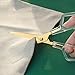 SIRMEDAL Stylish Acrylic Gold Stainless Steel Premium Multipurpose Scissors for Office Home School Art Craft (7 Inch)