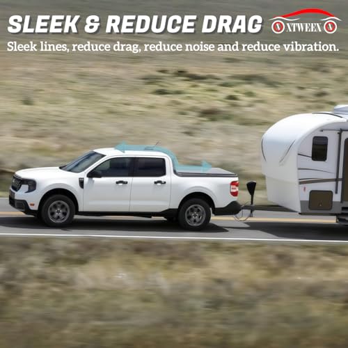 Image of Soft Tri-Fold Truck Bed Tonneau Cover Compatible for 2019-2024 Ford Ranger 6FT (72.7 inch) Bed