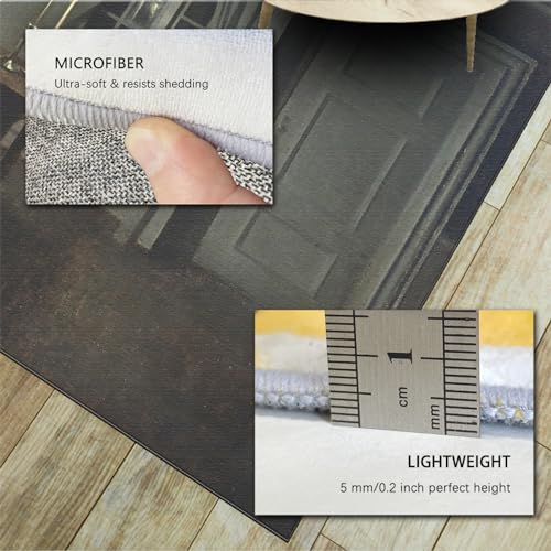Tapis lavable Vilhelm Hammershoi grand format 120x240cm