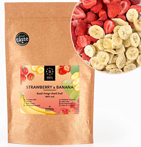 BRIX Freeze Dried Strawberry & Banana Slices 110g
