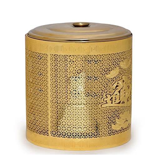 Edelstahl- Gartenverbrennungsofen kann Fass verbrennen, Müllverbrennungsofen mit Auskleidung, kann Müll, Papier, Blätter verbrennen, Verschiedene Größen, Gold-6