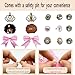 XHYMIA Charms for Socks Safety Pin, 55 Pcs Junk Socks Charms Brooches and Pins for Women Shoe Clothes Hat