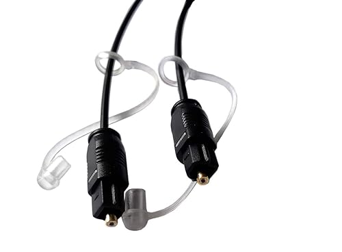 Miniatura 3 de easyday Cable de audio óptico digital Toslink Cable de fibra óptica para cine en casa, barra de sonido, TV, PS4, Xbox, Playstation y más (9.8 ft)