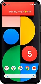 海外版GooglePixel5　Black 128GB Google Pixel 5 Unlocked 128GB Just Black - Premium Renewed