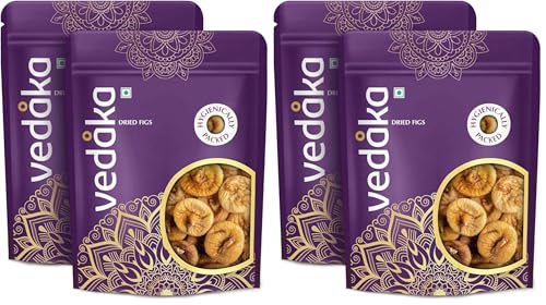 Image of Amazon Brand - Vedaka Premium Dried Figs | 1Kg(500G X 2)| Dried Anjeer | Rich Source Of Fiber | Low In Fat | Healthy Snack | Ideal For Festive Gifting (Pack of 2)