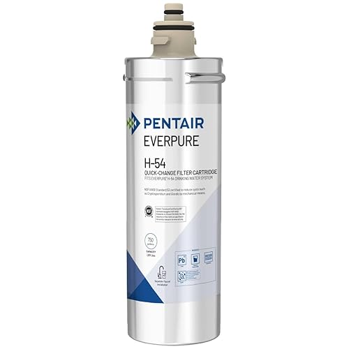 Pentair Everpure H-54 - Cartucho de repuesto de cambio rápido, EV925268, certificado NSF para reducir el plomo, para uso en el sistema de agua