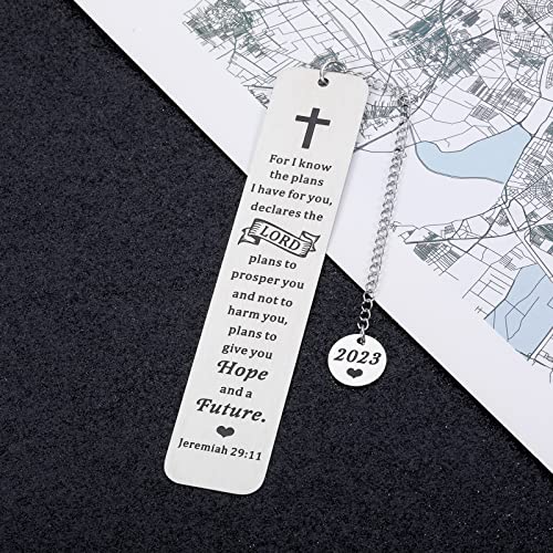 Marcador de livro para presentes de formatura de 2023 para mulheres e homens, universidade, universi