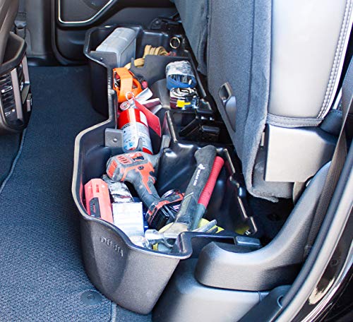 DuHa 30104 Under Seat Storage fits 2019-2026 Ram 1500 Quad Cab (New Body Style) | Black Heavy Duty Back Seat Organizer | Easy Installation | Seamless Integration