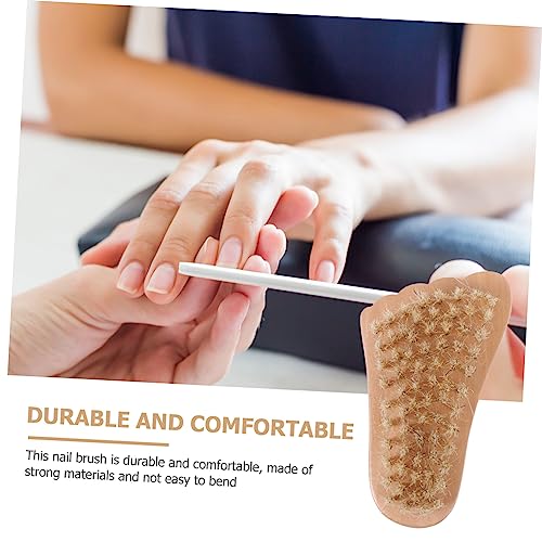 Beaupretty 1Pc Escova De Pó De Unha Ferramenta De Limpeza De Unhas Limpador De Nobuck Ferramentas De