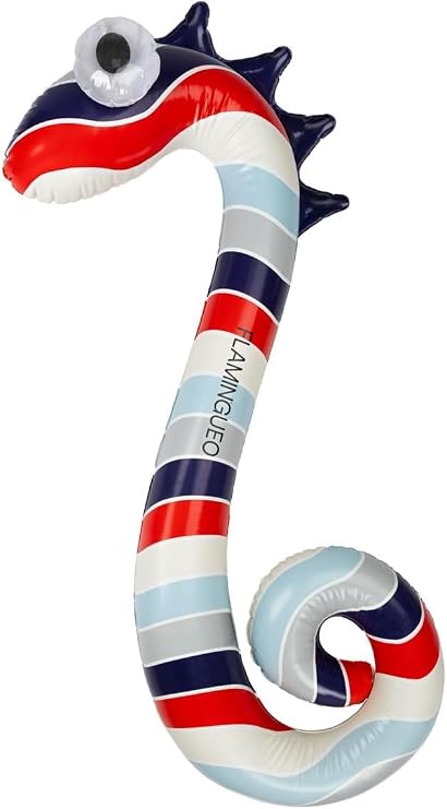 Flamingueo Hinchable para Niños, Colchoneta Piscina, Flotador Bebe, Flotador Diseño Serpiente, PVC, Material Resistente, Válvula Simple (55 x 122 x 13 cm)