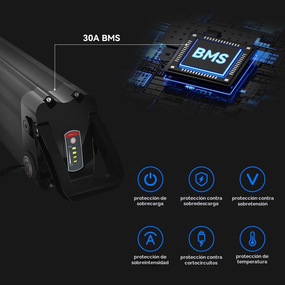 36V 15Ah Ebike Batería Bicicleta Eléctrica Bicicleta Batería de Litio (YM04-36V 15Ah)