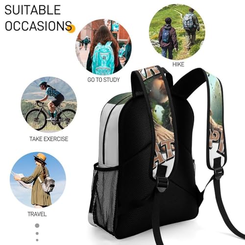 Brr-brr Patapim Merch Large Travel Backpack Italian-Brainrot Meme Waterproof Lightweight Daypack White 44x32x19cm4