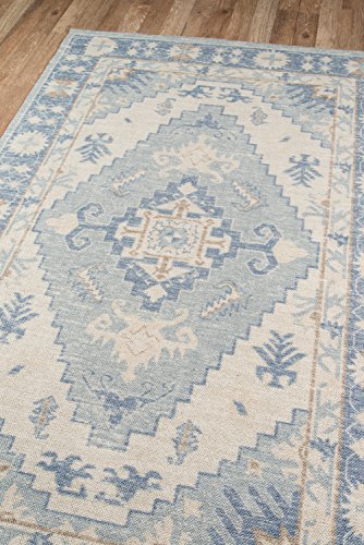 Momeni ANATOANA-1BLU2376 Anatolia Wool And Nylon Area Rug, 2'3 Inch X 7'6 Inch Runner thumb #3