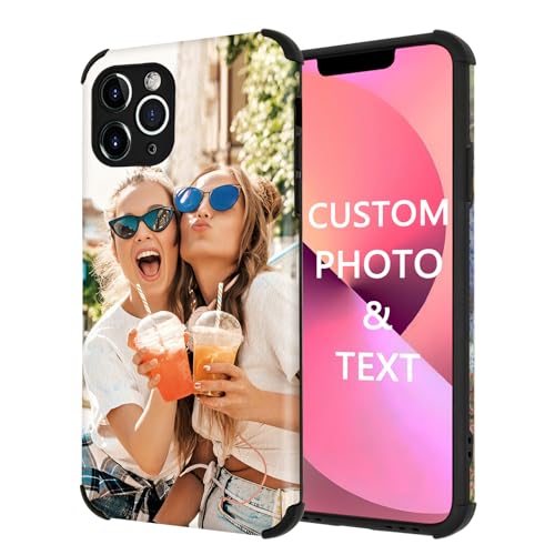 aobthurn Custom Picture Phone Case for iPhone 17 16 15 14 13 12 11 Pro Max Mini XR Xs x 6 7 8 Plus,TPU+Leather Soft Phone case,Customized Personalized Gift of The Birthday,Mother Day (1 Photo)