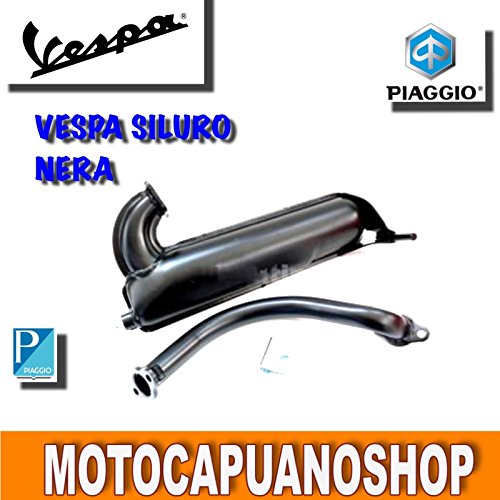 Marmitta siluro nera con collettore vespa 125 et3