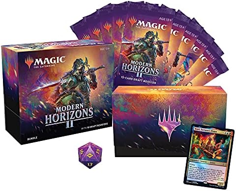 Magic The Gathering Modern Horizons 2 Bundle | 10 Draft Boosters (150 Magic Cards) + Accessories