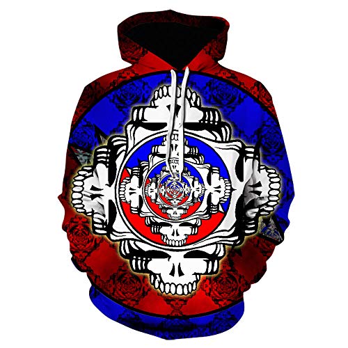 PAWANG Herbst Krieg Schwarz 3D-Druck Jungen Mädchen Sportswear Horror Schädel Hoodie Harajuku Herbst Pullover Gothic Casual Hoodie Coole Jacke Cover