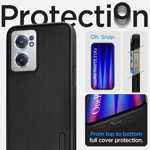 Image of Jkobi Back Cover Case for Oneplus Nord CE 2 5G (Textured Grip Design | Camera Protection | Slim and Light Weight | Soft Touch and Feel | Black)