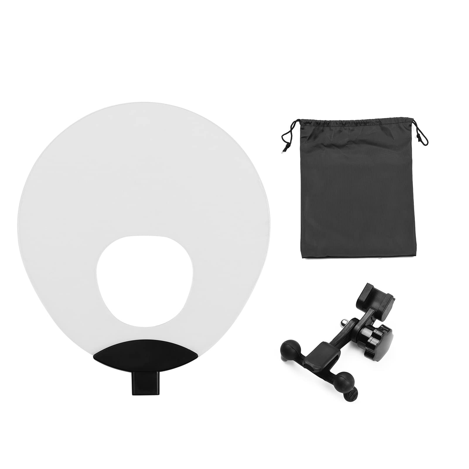 HXBER Plastic Saxophone Deflector Sound Deflector Shield with Mute & Reflect Sound Functions for Wind Instrument, Transparent